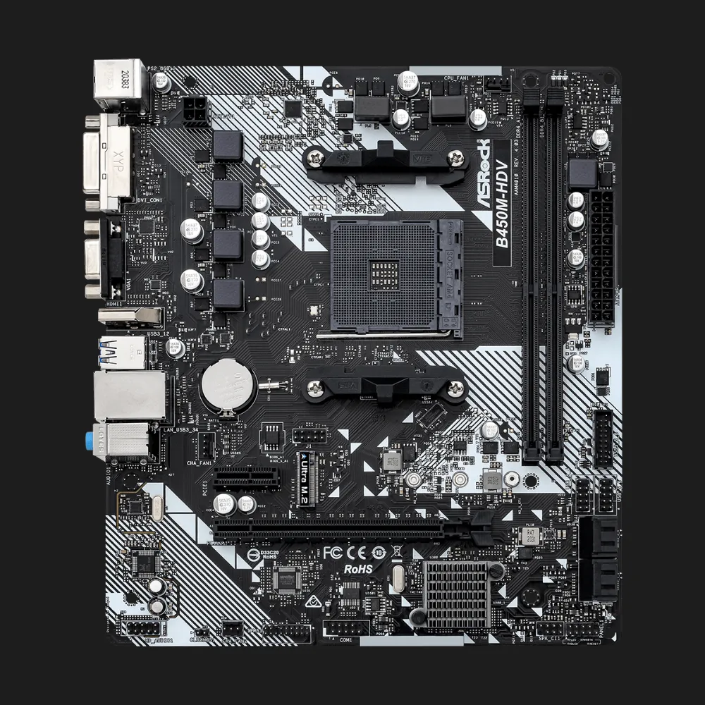 Материнська плата ASRock B450M-HDV R4.0 (B450M-HDV R4.0)