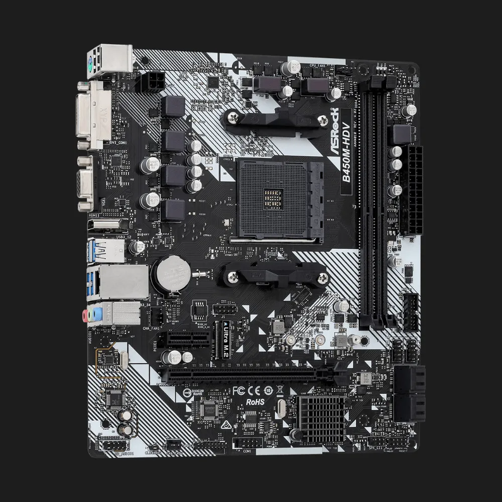 Материнська плата ASRock B450M-HDV R4.0 (B450M-HDV R4.0)