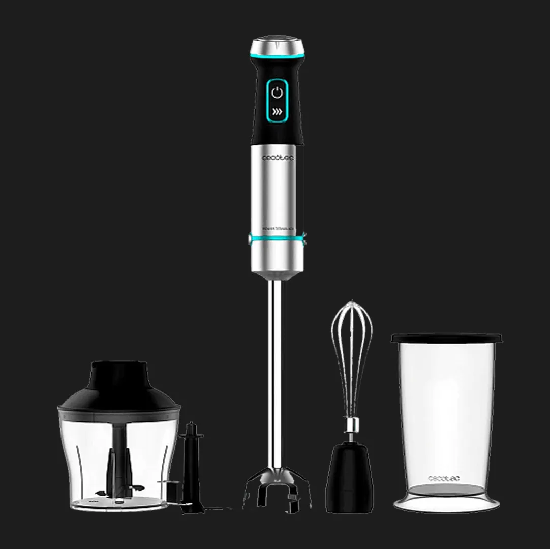Блендер занурювальний Cecotec Power TitanBlack 1200 XL Cream&Crush (Silver)