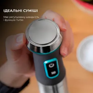 Блендер погружной Cecotec Power TitanBlack 1200 XL Cream&Crush (Silver) в Бродах