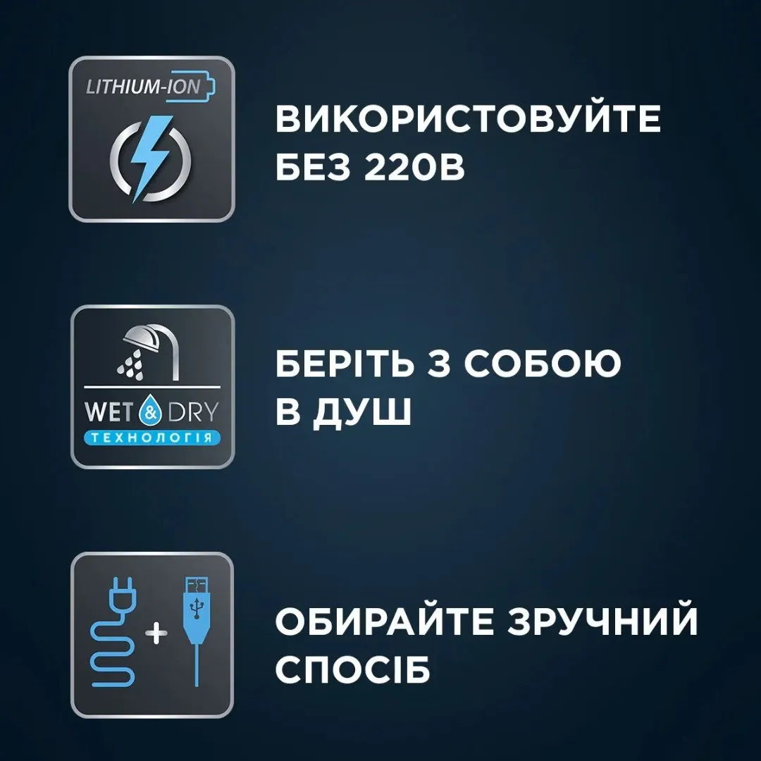 Тример Rowenta Forever Sharp Ultimate 12-в-1 (Black/Dark Blue) — фото 9