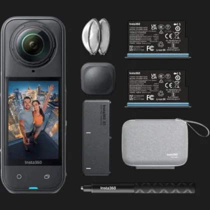 Екшн-камера Insta360 X5 Midnight Black Essentials Bundle в Тернополі