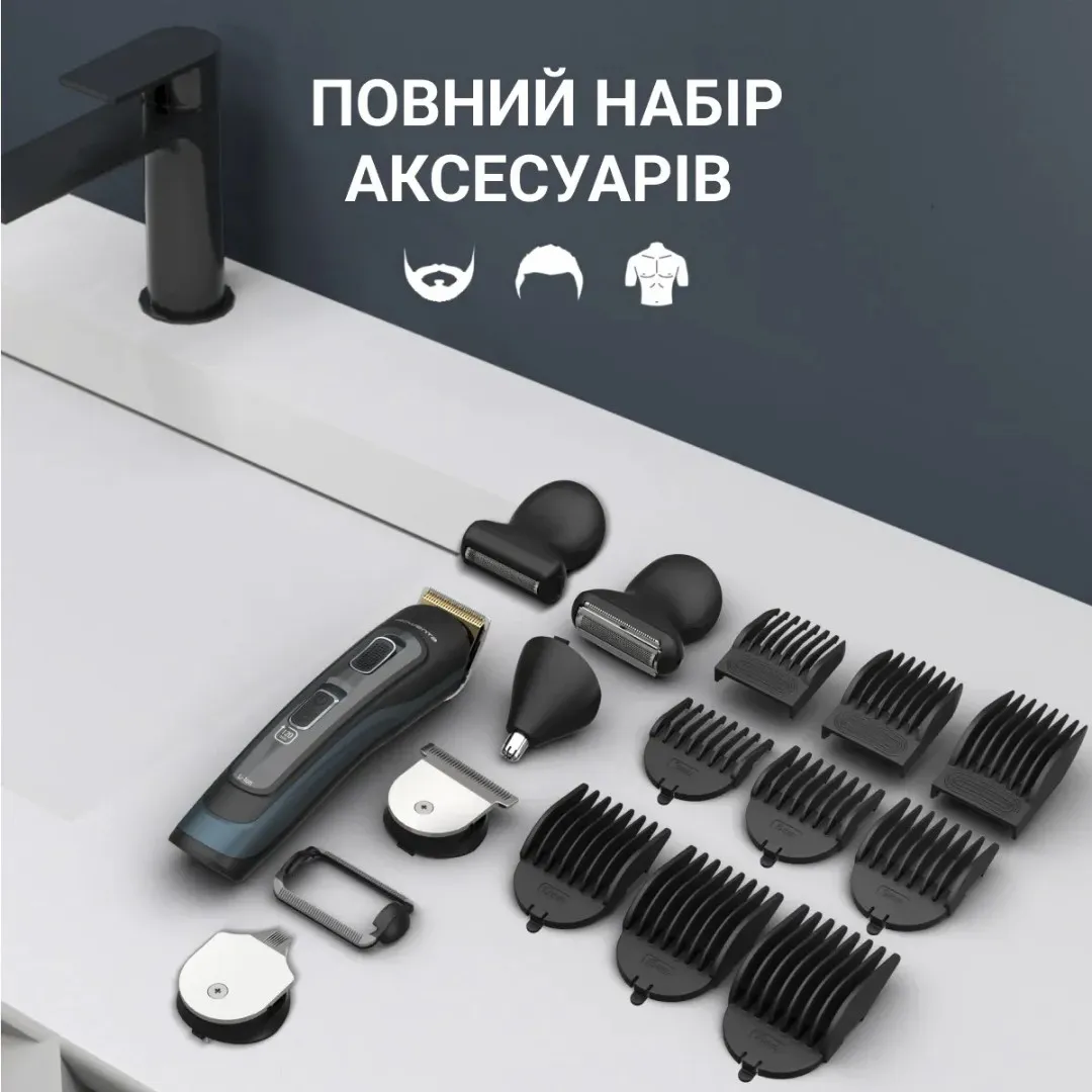 Тример Rowenta Selectium 17-в-1 (Black/Dark Blue) — фото 10