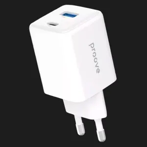 Блок питания Proove Pocket GaN 45W (Type-C + USB) (White) в Луцке