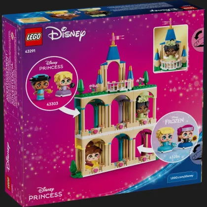 Конструктор LEGO Disney Мініпринцеси Бель і Тіана з замком (43291)