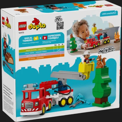 Конструктор DUPLO Town Пожежна машина зі шлангом і пожежником (10473)