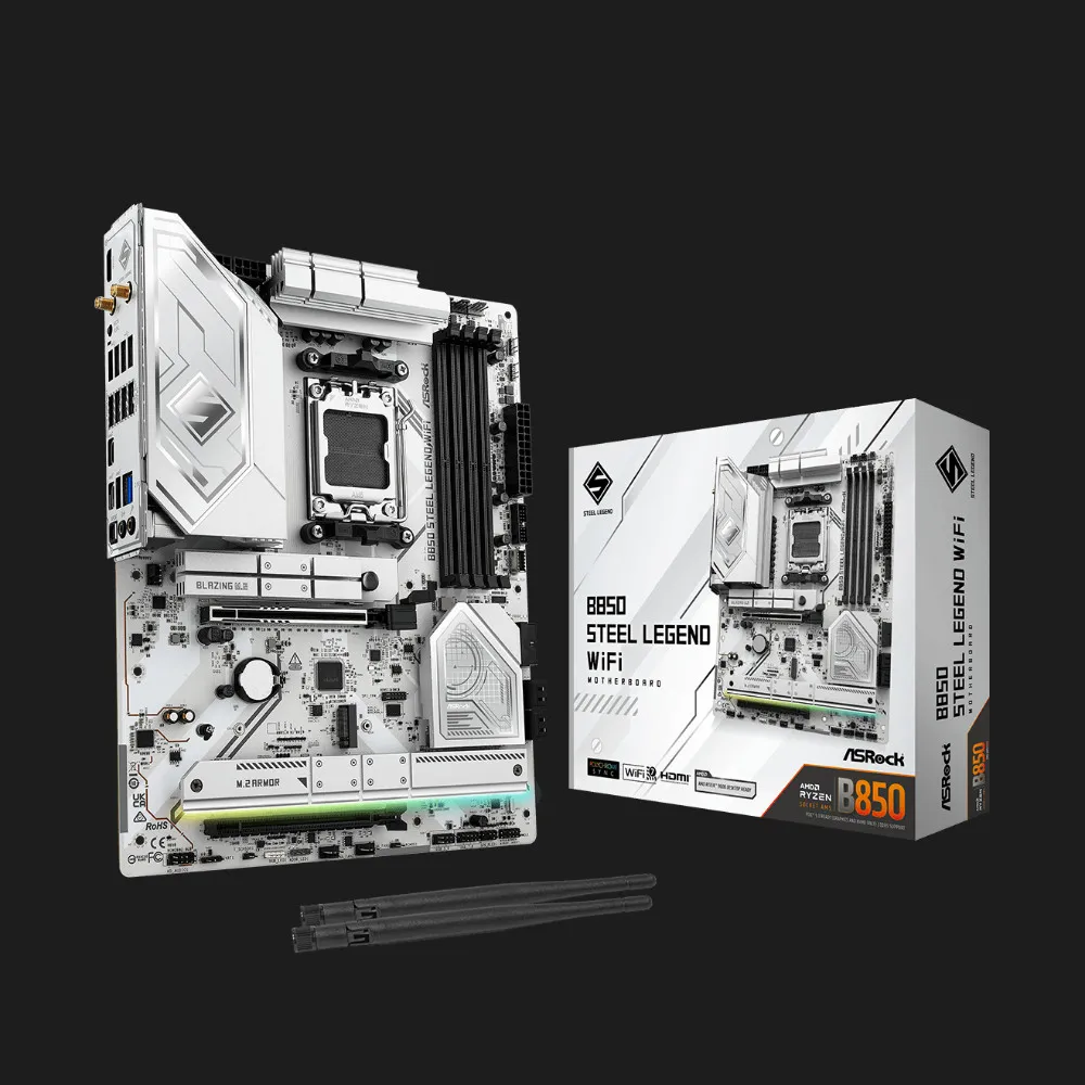 Материнська плата ASRock B850 STEEL LEGEND WIFI (B850 STEEL LEGEND WIFI) — фото 5