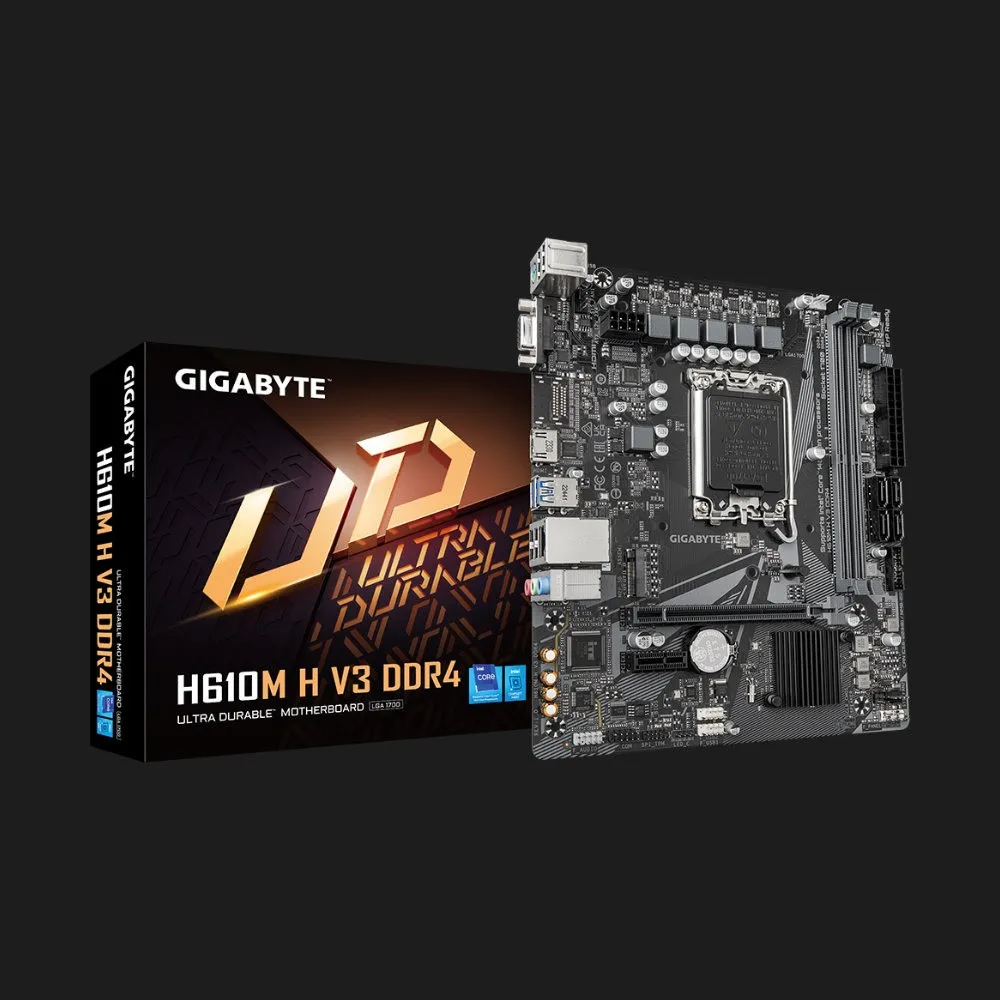 Материнская плата GIGABYTE H610M H V3 DDR4 (H610M H V3 DDR4)