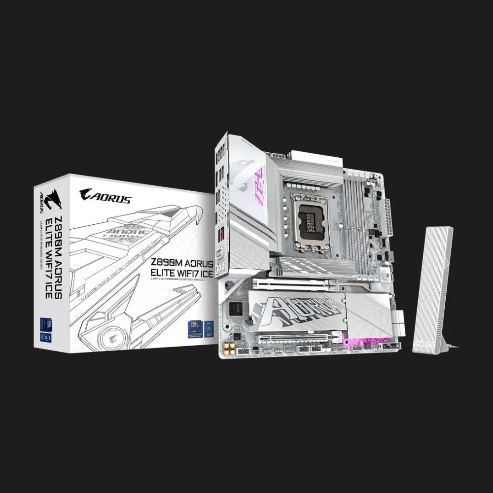 Материнская плата GIGABYTE Z890M AORUS ELITE WIFI7 ICE (Z890M AORUS ELITE WIFI7 ICE)