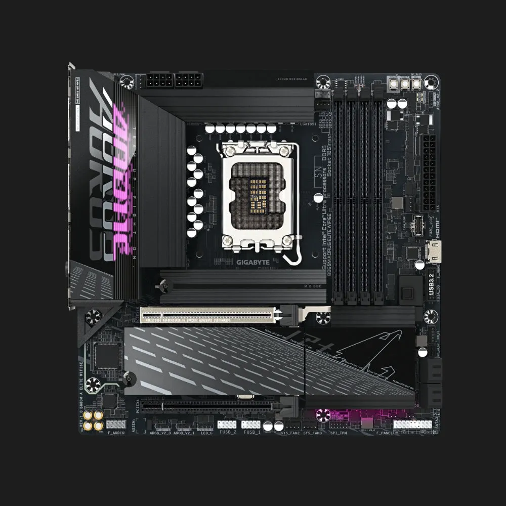 Материнська плата GIGABYTE B860M AORUS ELITE WIFI6E (B860M AORUS ELITE WIFI6E)