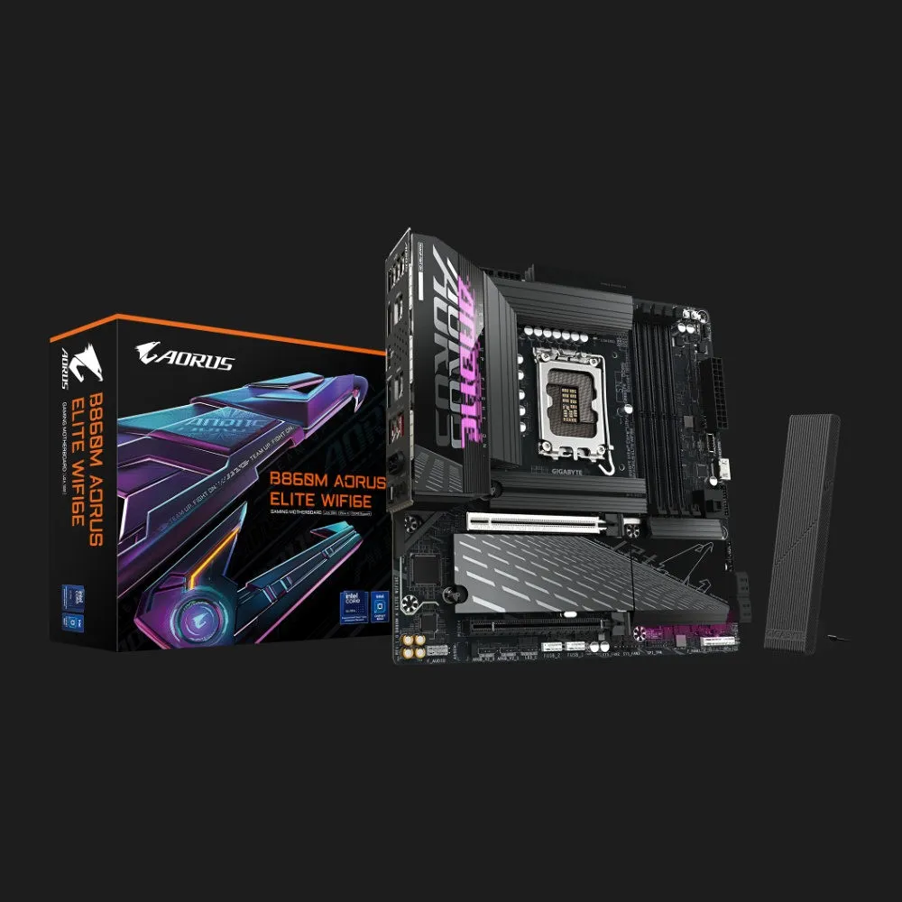 Материнська плата GIGABYTE B860M AORUS ELITE WIFI6E (B860M AORUS ELITE WIFI6E)