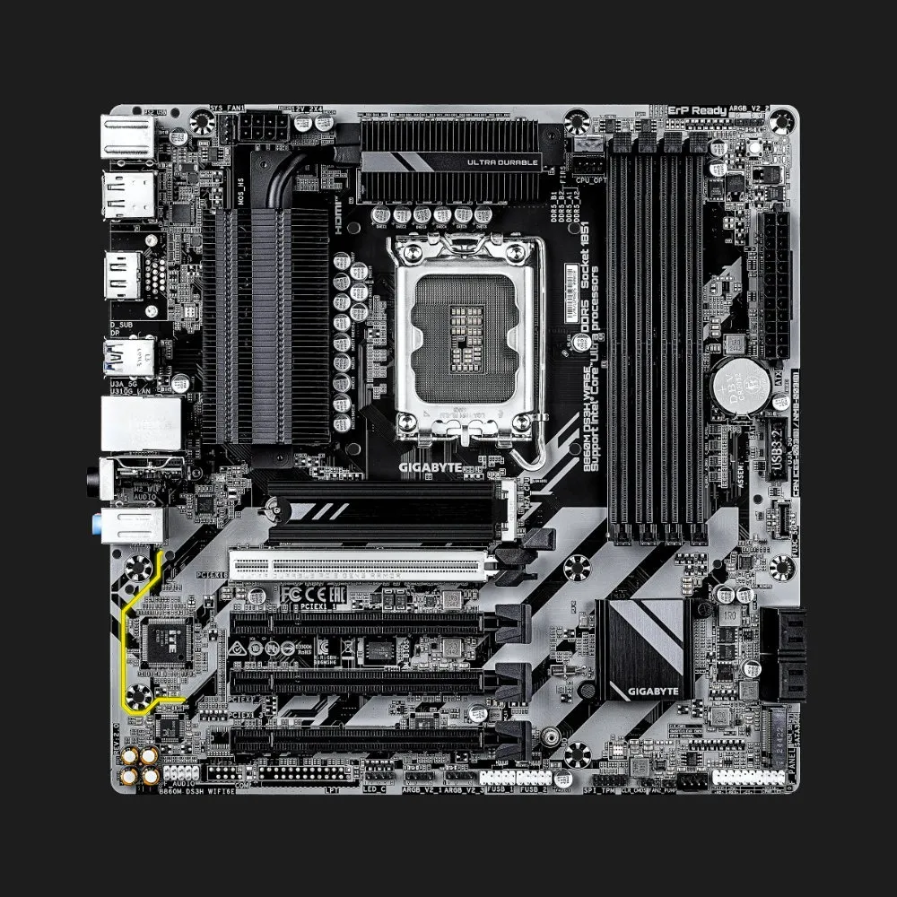 Материнська плата GIGABYTE B860M DS3H WIFI6E (B860M DS3H WIFI6E)