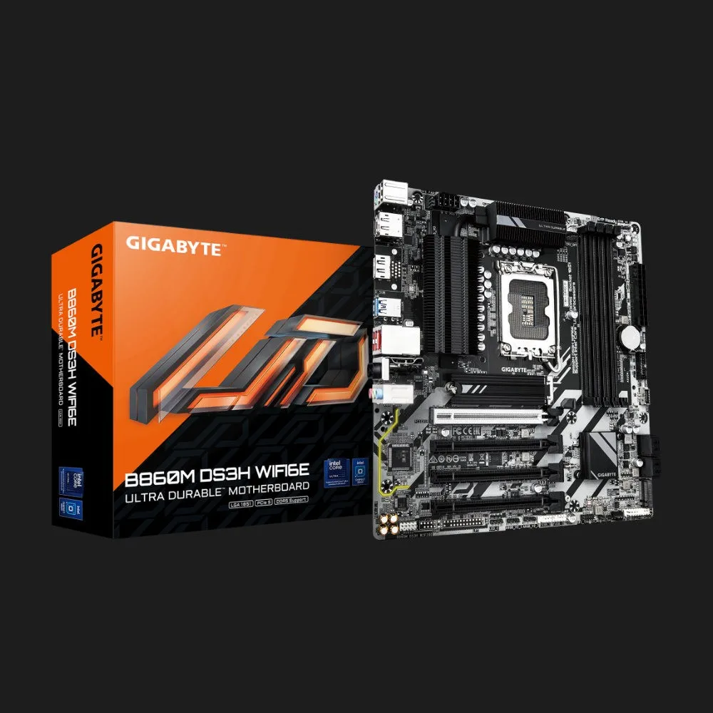Материнська плата GIGABYTE B860M DS3H WIFI6E (B860M DS3H WIFI6E)