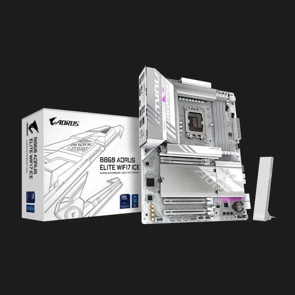 Материнская плата GIGABYTE B860 AORUS ELITE WIFI7 ICE (B860 AORUS ELITE WIFI7 ICE)
