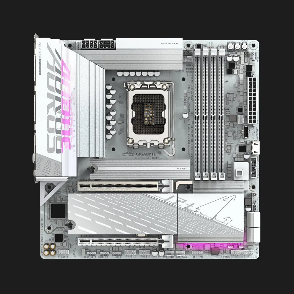 Материнська плата GIGABYTE B860M AORUS ELITE WIFI6E ICE (B860M AORUS ELITE WIFI6E ICE)
