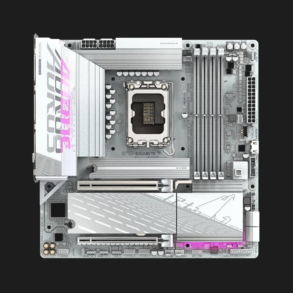 Материнська плата GIGABYTE B860M AORUS ELITE WIFI6E ICE (B860M AORUS ELITE WIFI6E ICE)
