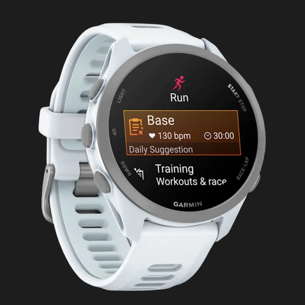 Garmin Forerunner 170 42mm Whitestone with Whitestone/Cloud Blue Band — фото 4