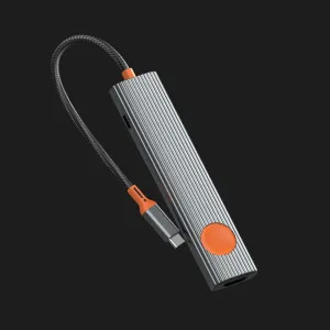 Адаптер WiWU Travel 7in1 USB-C Hub (2xUSB 3.0, 100W PD, 4K HDMI, SD/TF, USB-C Data) (Gray) в Херсоне