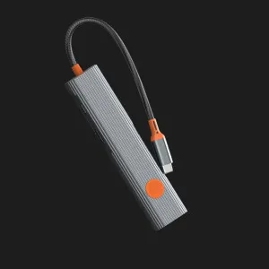 Адаптер WiWU Travel 5in1 USB-C Hub (2xUSB 3.1,100W PD, 4K HDMI, Gigabit Ethernet) (Gray) в Херсоне