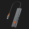Адаптер WiWU Travel 5in1 USB-C Hub (2xUSB 3.1,100W PD, 4K HDMI, Gigabit Ethernet) (Gray)