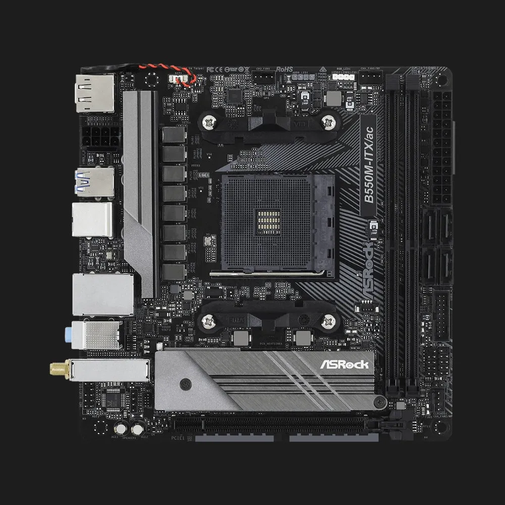 Материнська плата ASRock B550M-ITX/AC (B550M-ITX/AC)