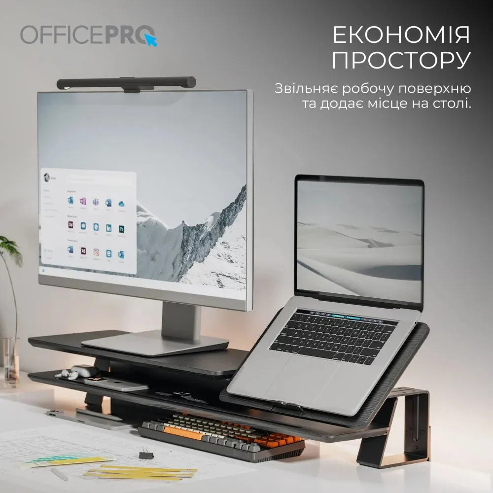 Настільна підставка для монітора OfficePro MR260B (Black) — фото 2