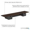 Настольная подставка для монитора OfficePro MR177DW (Dark Wood / Black)