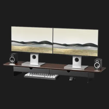 Настольная подставка для монитора OfficePro MR164DW (Dark Wood/Black)