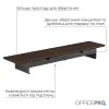 Настольная подставка для монитора OfficePro MR164DW (Dark Wood/Black)