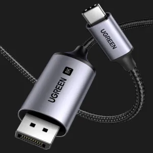 Кабель UGREEN CM556 USB-C to DisplayPort 8K Cable 1m (Black) (25839) в Сваляві