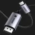 Кабель UGREEN CM556 USB-C to DisplayPort 8K Cable 2m (Black) (25839)