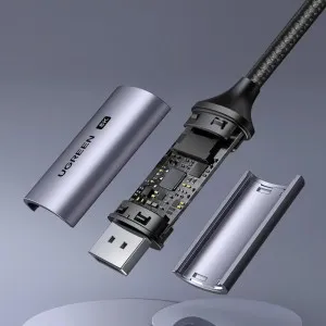 Кабель UGREEN CM556 USB-C to DisplayPort 8K Cable 1m (Black) (25839) в Сваляві