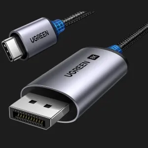 Кабель UGREEN CM556 USB-C to DisplayPort 8K Cable 1m (Black) (25839) в Сваляві