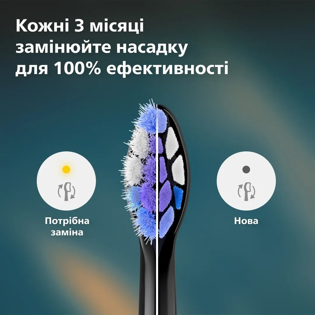 Насадка для зубної щітки Philips Sonicare S2 Sensitive (HX6052/88) (Black) — фото 10