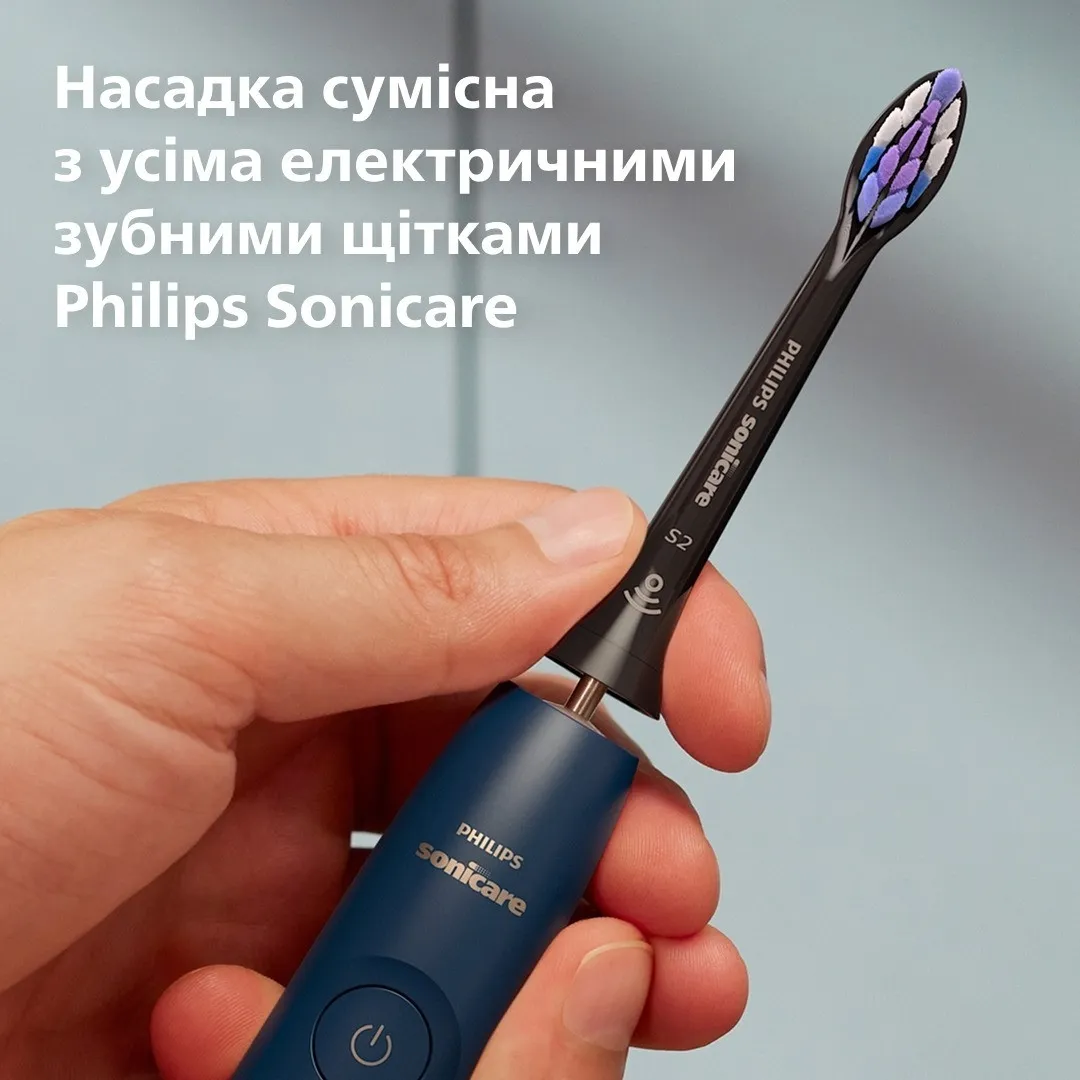 Насадка для зубної щітки Philips Sonicare S2 Sensitive (HX6052/88) (Black) — фото 9