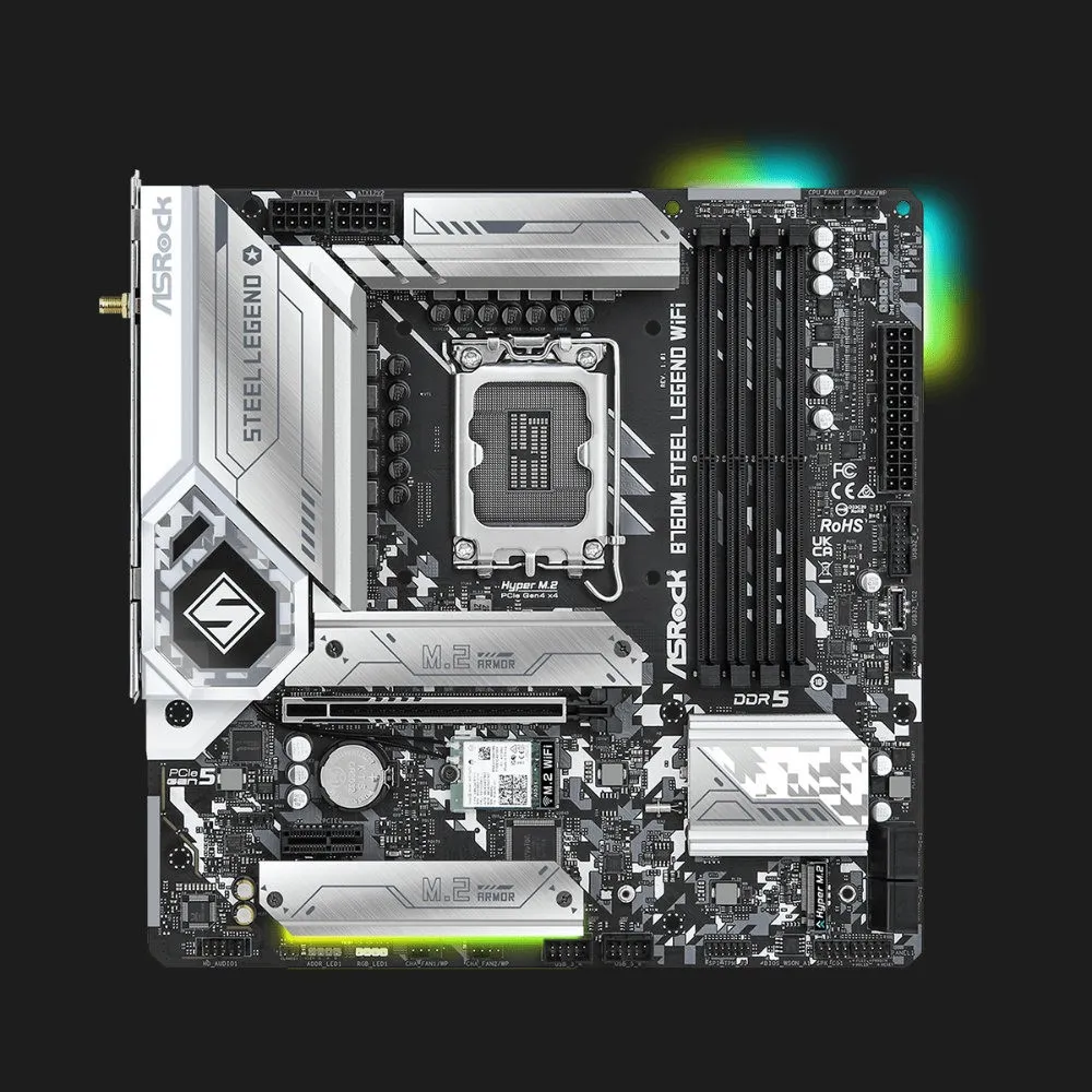Материнська плата ASRock B760M STEEL LEGEND WIFI (B760M STEEL LEGEND WIFI)