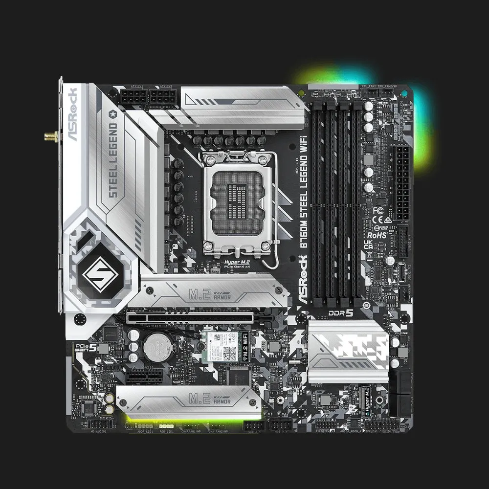 Материнська плата ASRock B760M STEEL LEGEND WIFI (B760M STEEL LEGEND WIFI)