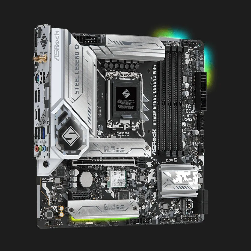 Материнська плата ASRock B760M STEEL LEGEND WIFI (B760M STEEL LEGEND WIFI)