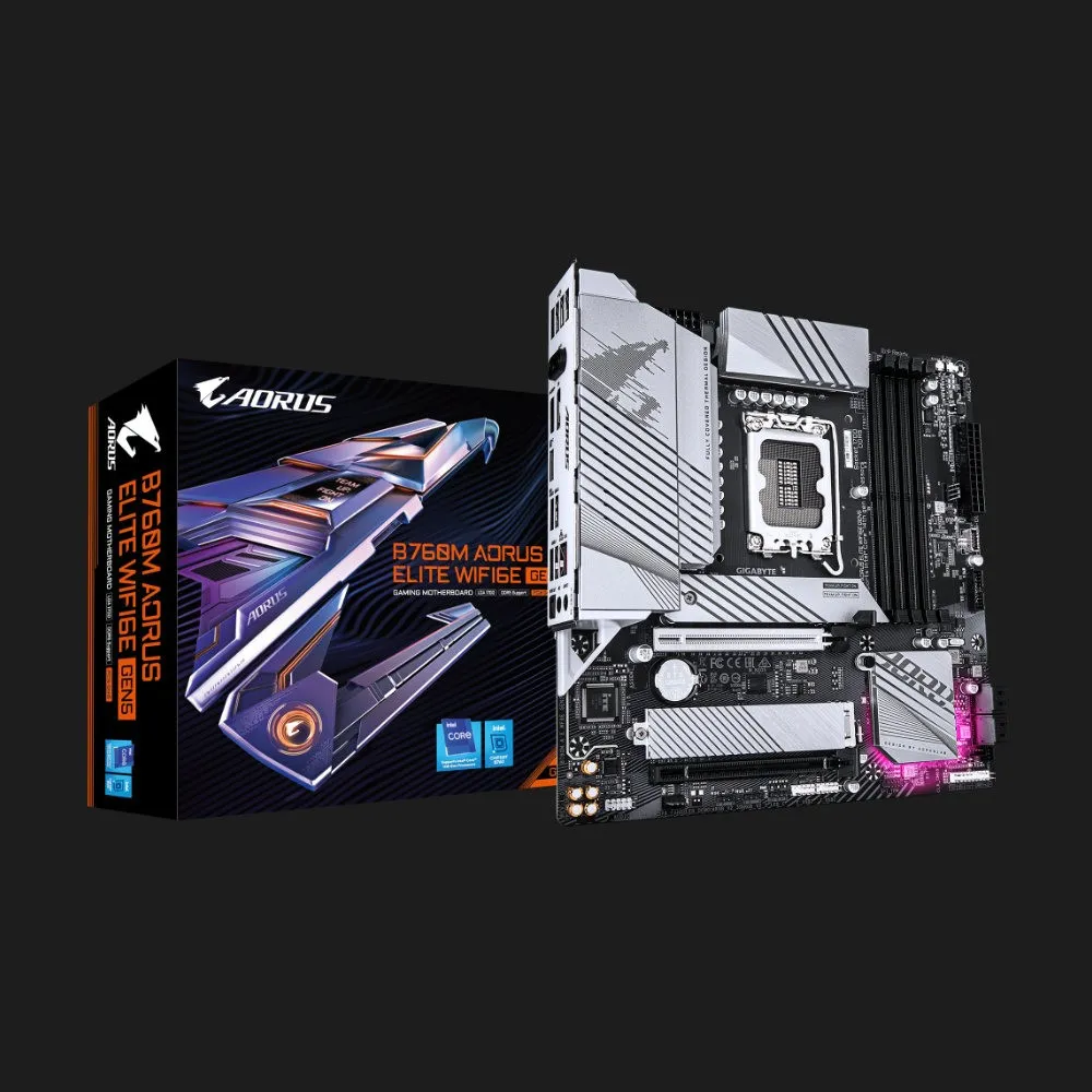 Материнская плата GIGABYTE B760M AORUS ELITE WIFI6E GEN5 (B760M AORUS ELITE WIFI6E GEN5)