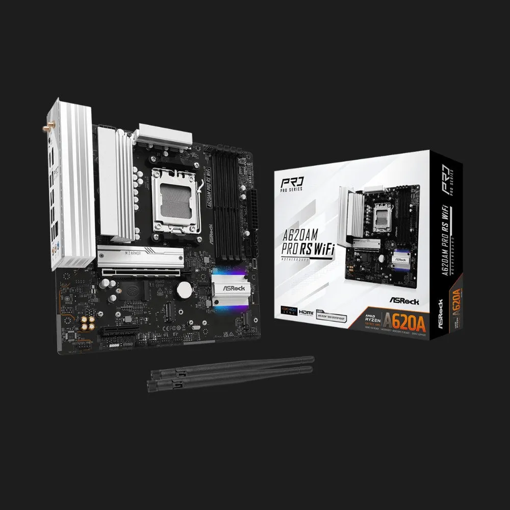 Материнська плата ASRock A620AM PRO RS WIFI (A620AM PRO RS WIFI)