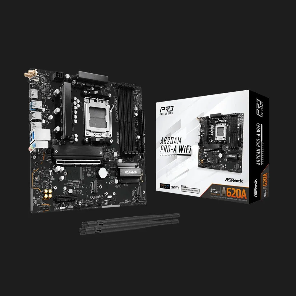 Материнська плата ASRock A620AM PRO-A WIFI (A620AM PRO-A WIFI)