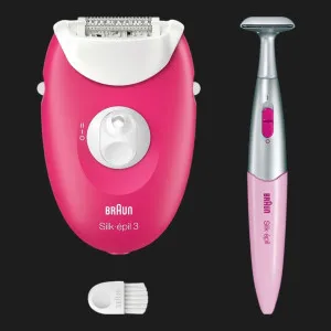 Епілятор Braun Silk-epil 3 (White/Pink) в Бродах