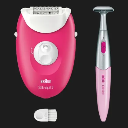 Епілятор Braun Silk-epil 3 (White/Pink)
