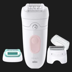 Епілятор Braun Silk-epil 5 Wet&Dry (White/Pink) в Коломиї