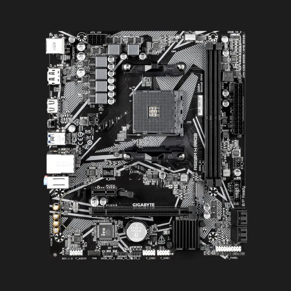 Материнская плата GIGABYTE A520M H ARGB (A520M H ARGB)