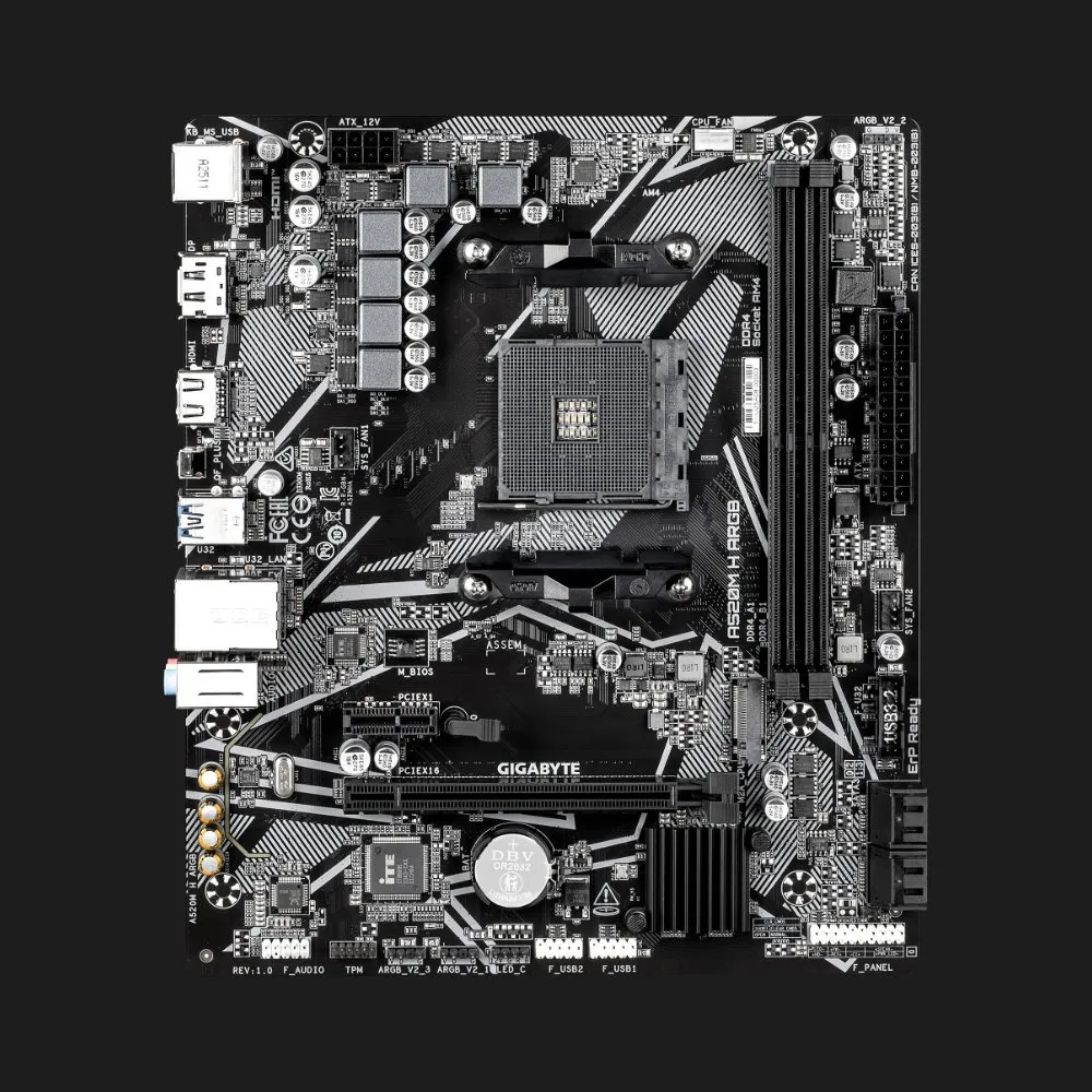 Материнська плата GIGABYTE A520M H ARGB (A520M H ARGB)
