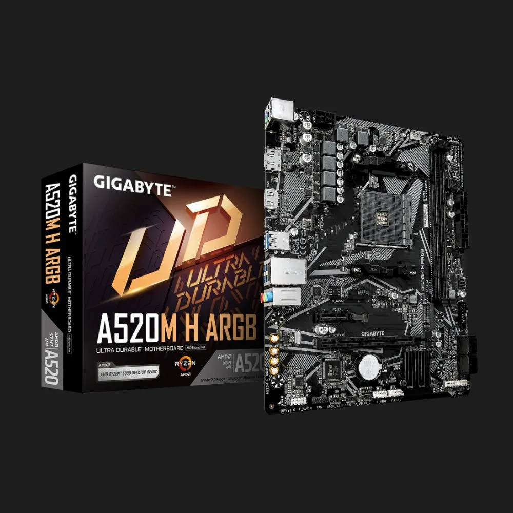 Материнская плата GIGABYTE A520M H ARGB (A520M H ARGB)