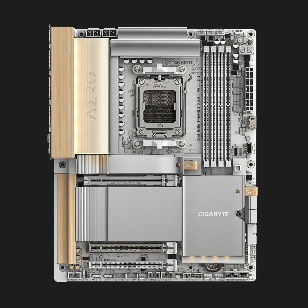 Материнская плата GIGABYTE X870E AERO X3D WOOD (X870E AERO X3D WOOD)