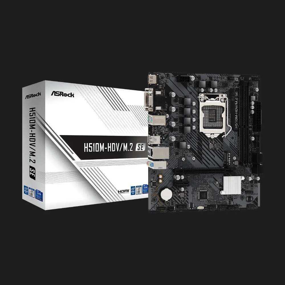 Материнська плата ASRock H510M-HDV/M.2 SE (H510M-HDV/M.2 SE)