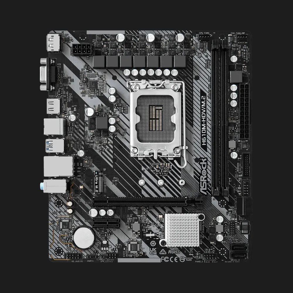 Материнська плата ASRock H610M-HDV/M.2 R2.0 (H610M-HDV/M.2 R2.0)
